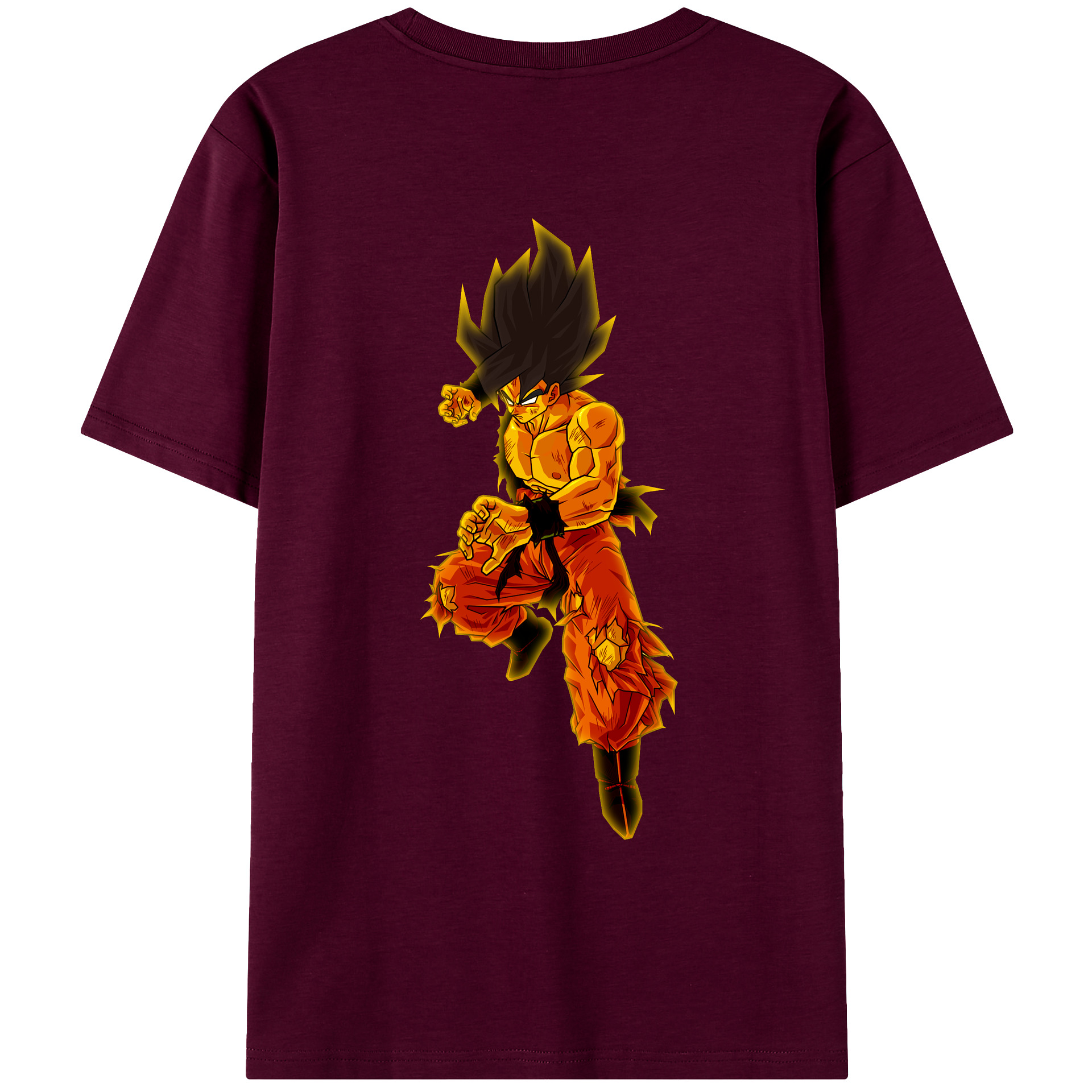 （画像用） ドラゴンボール 孫 悟飯（そんごはん）DRAGON BALL Son Gohan レディース半袖Tシャツ(バックプリント)